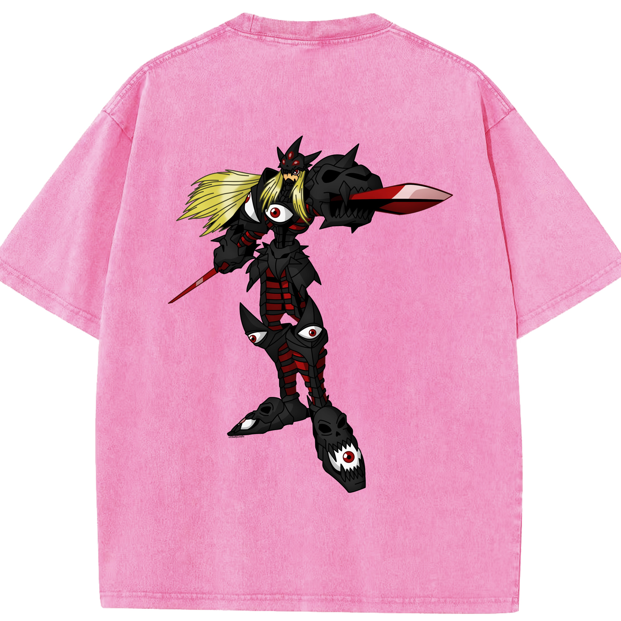 （画像用） Digimon デジタルモンスター/デジモン 綿100% ヴィンテージ風 半袖Tシャツ（背面プリント）
